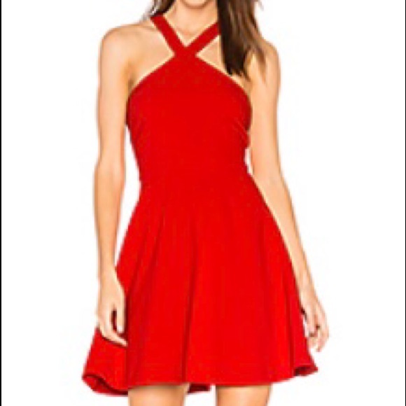 LIKELY Red Mini Dress - Picture 4 of 4